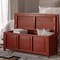 John Louis Home Solid Wood Open Top Storage Bench Red Mahogany JLH-OTB-M - alternate 4